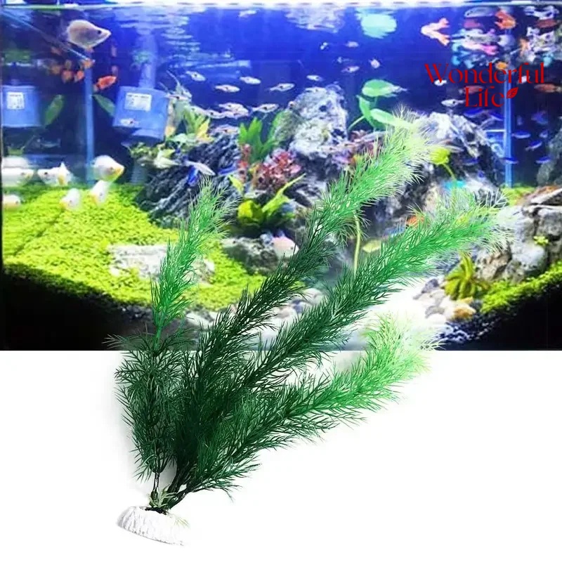 Aquarium Plants Live - 19/30 سنتيمتر العشب المياه النباتات البلاستيكية