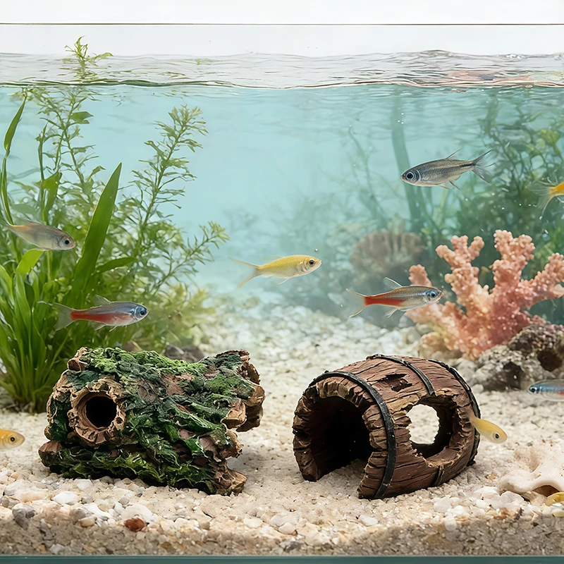 Aquarium Moss - 3 قطع من زينة حوض السمك