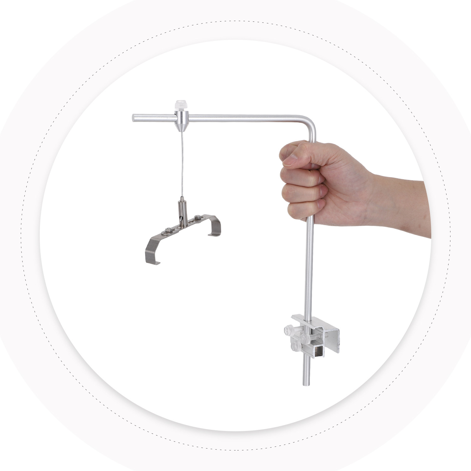 Aquarium Plant Holder - زوج من حوامل الإضاءة القابلة للتعديل
