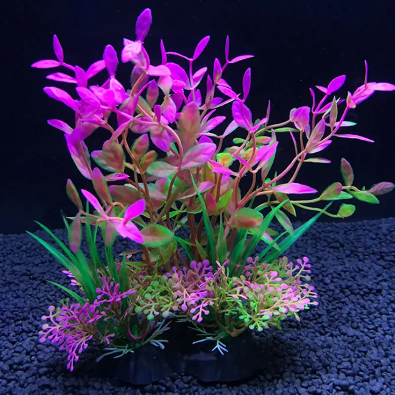 Live Plant Aquarium - حوض السمك نباتات الديكور الاصطناعي محاكاة
