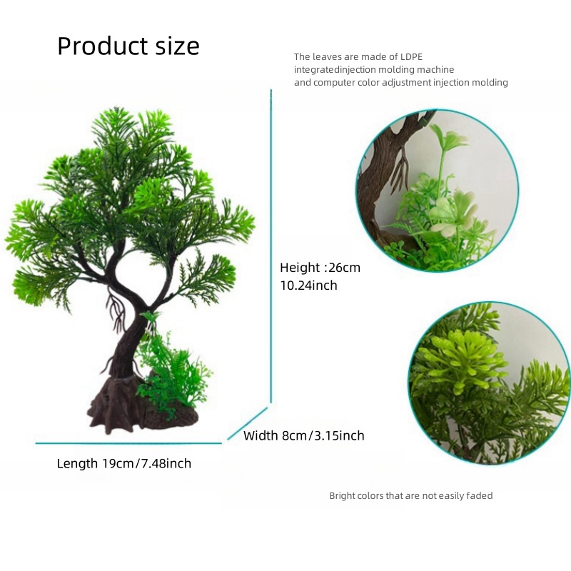 زينة حوض السمك الاصطناعية، نبا - مراجعة Aquarium Plants Live وسعره
