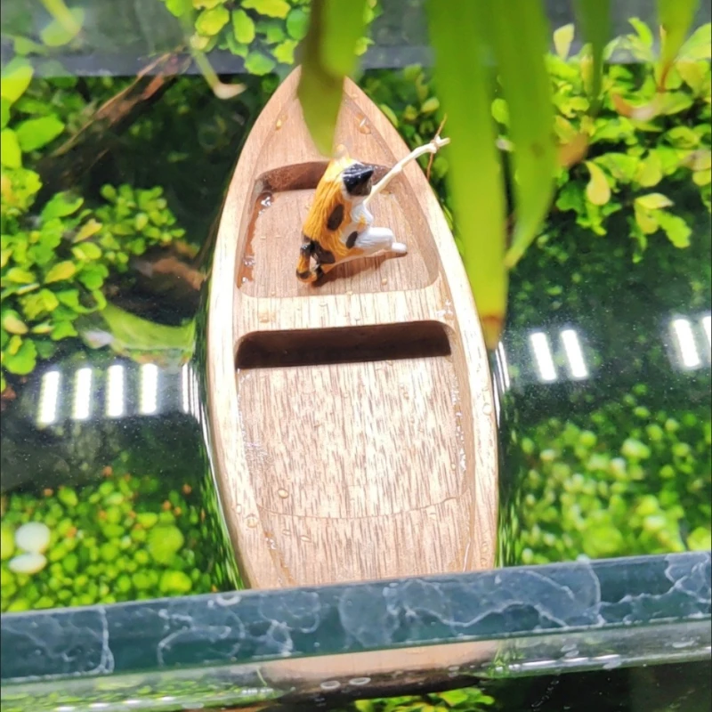 اليدوية قارب خشبي صغير عائم قا - مراجعة Aquarium Driftwood وسعره