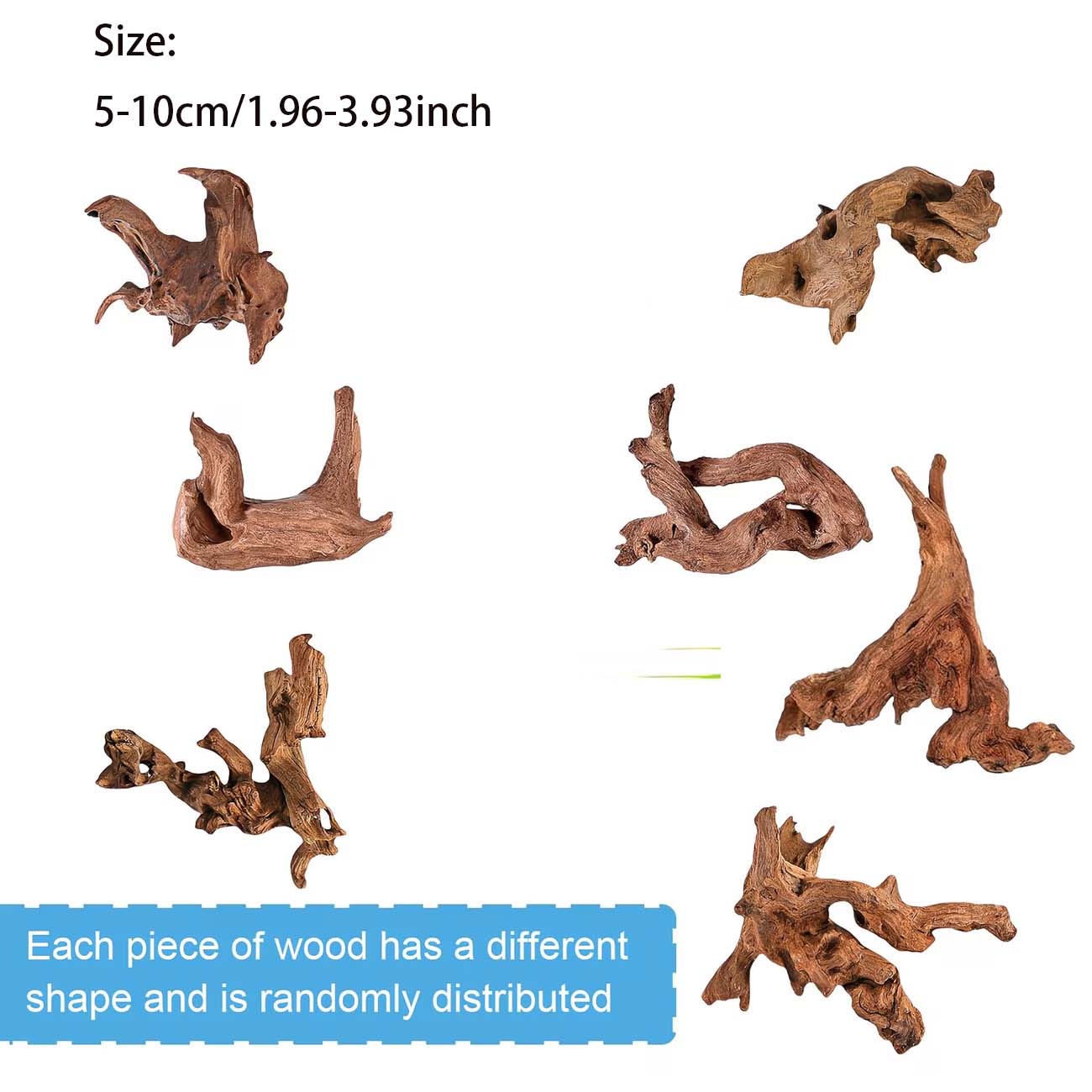خشب طبيعي قابل للغرق بطول 5-10 - مراجعة Aquarium Driftwood وسعره
